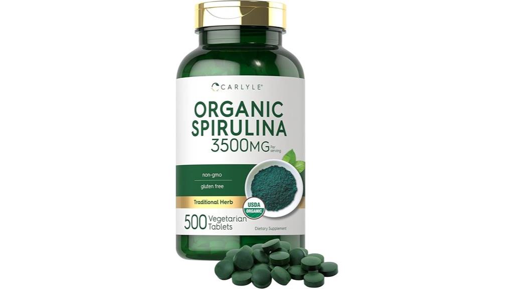 spirulina tablets 3500mg quantity