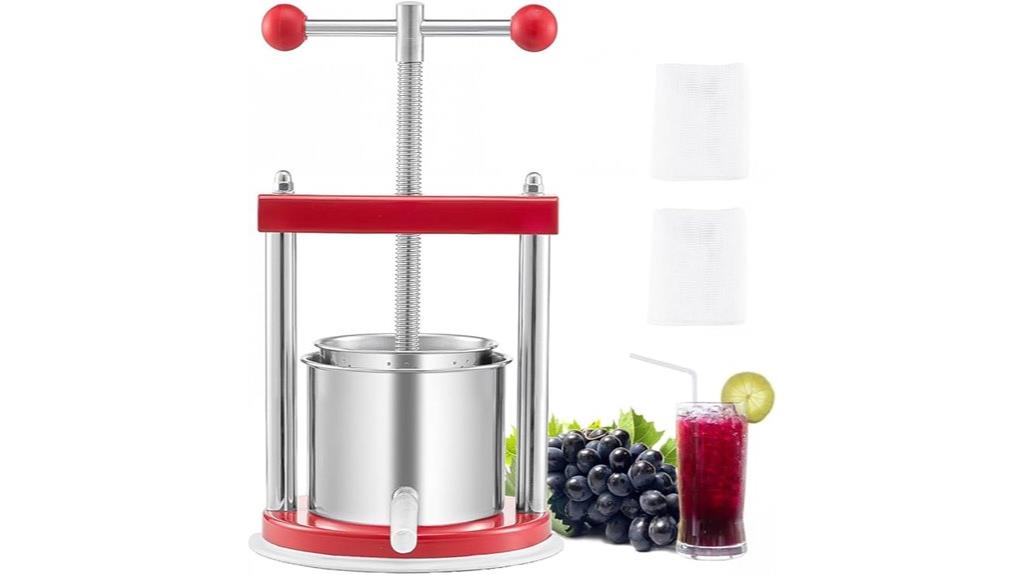 stainless steel fruit press
