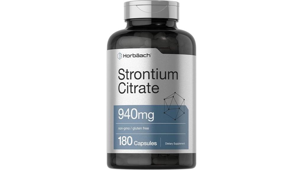 strontium citrate supplement capsules