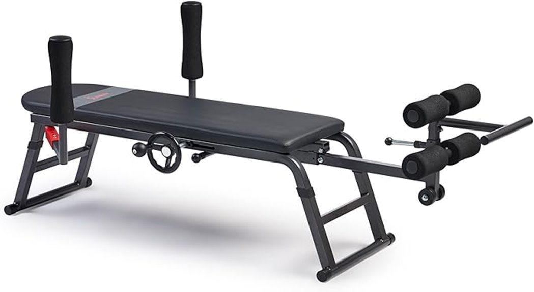 sunny fitness traction bench
