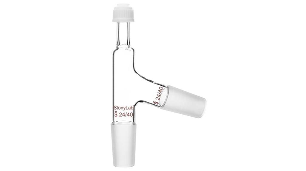 three way distillation thermometer adapter