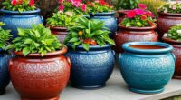 top large ceramic garden planters
