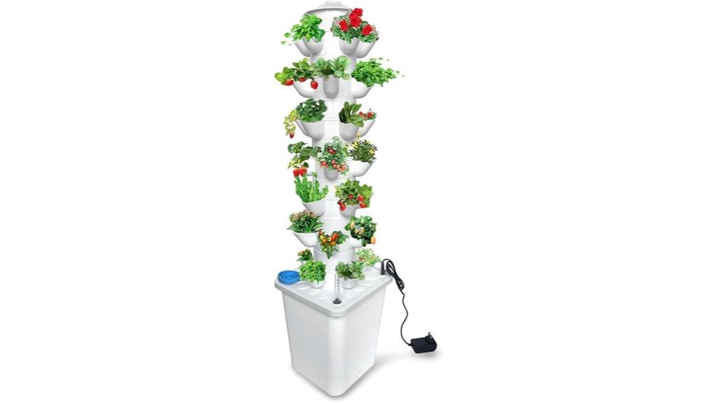 vertical hydroponic tower system