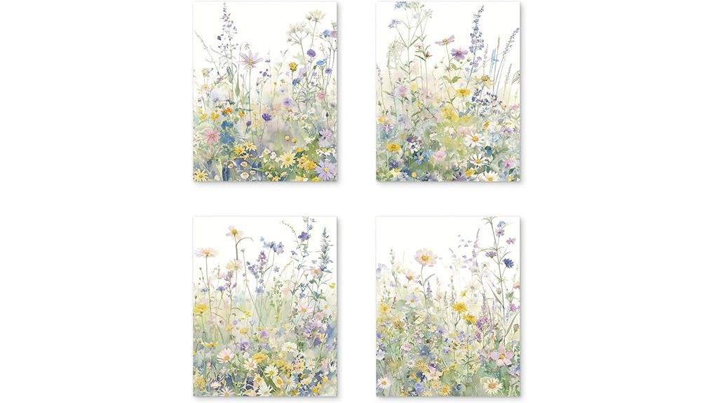 vintage floral wall art