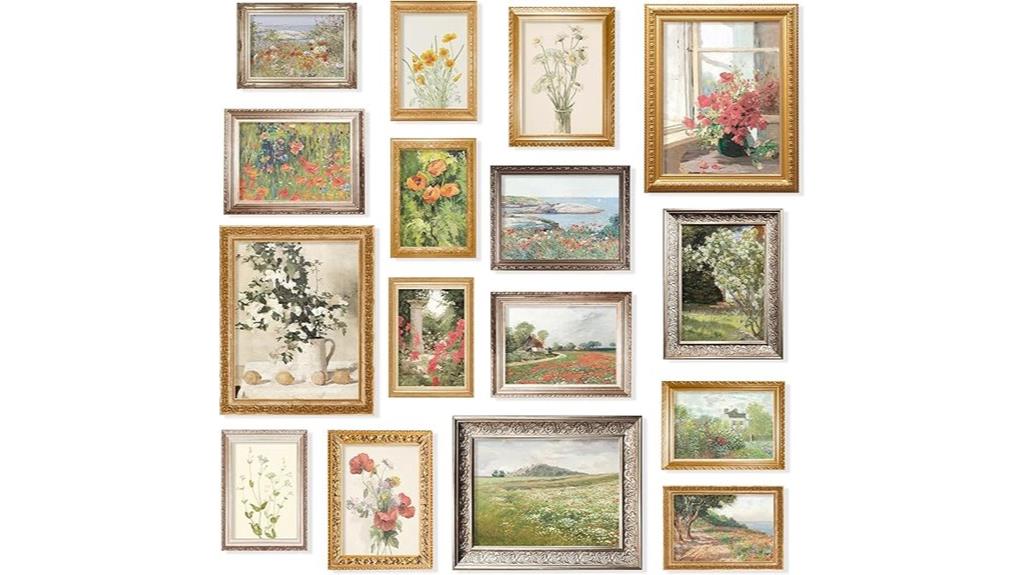 vintage floral wall art