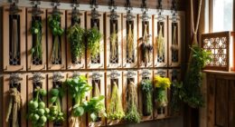 vintage herb drying racks