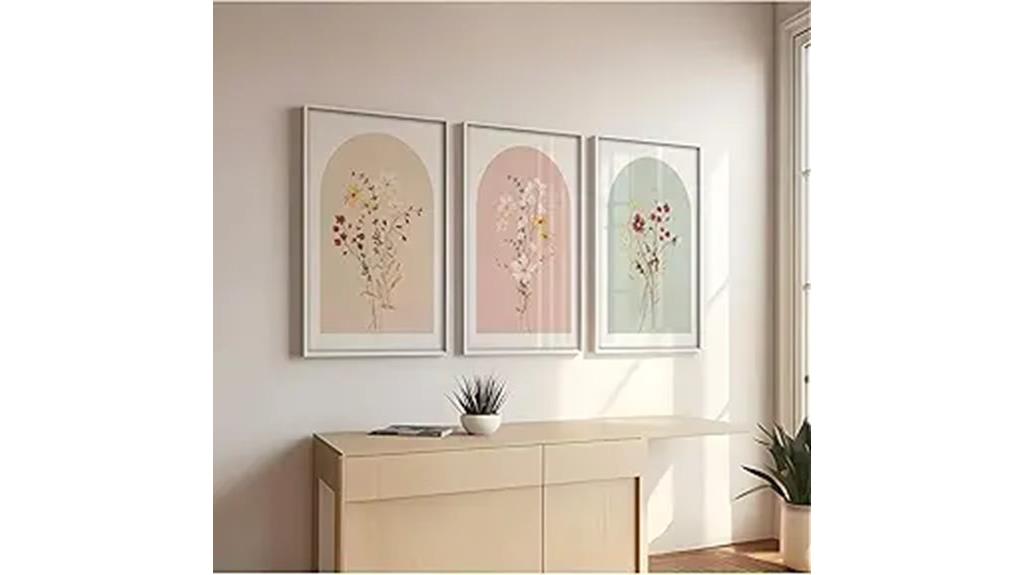 watercolor floral wall decor