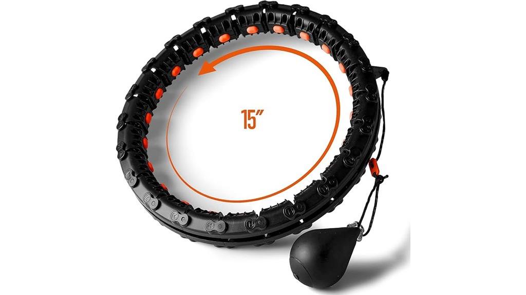 weighted adult hula hoop