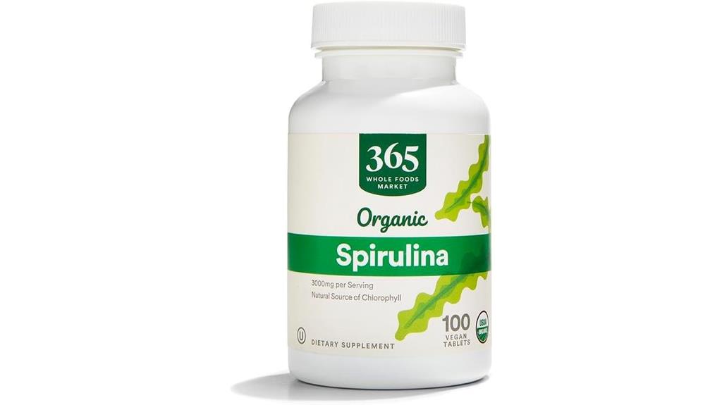 whole foods spirulina 500mg