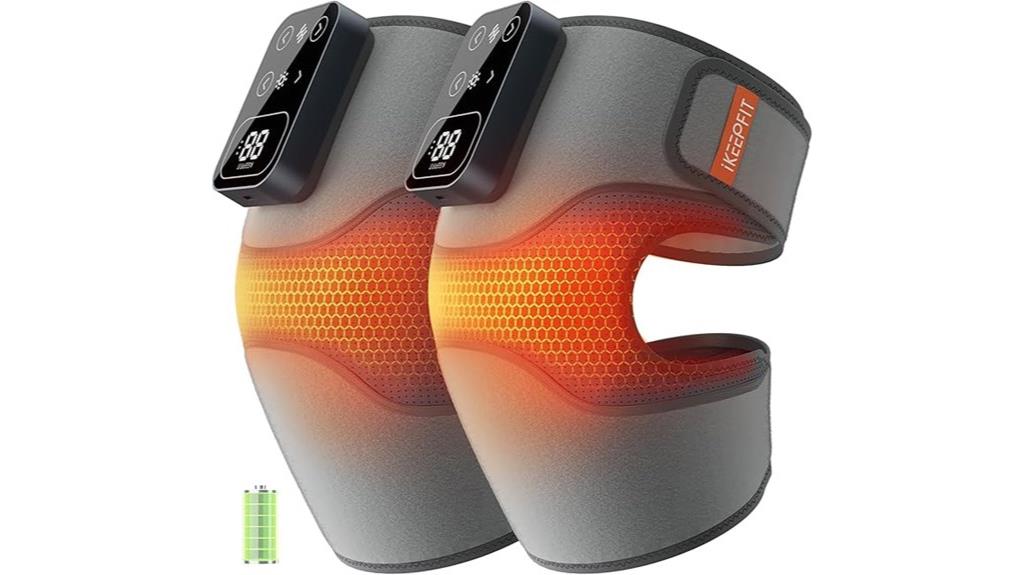 wireless heated knee massager