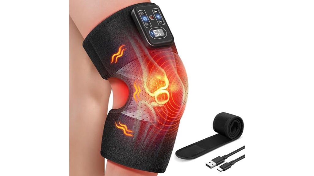 wireless heating knee massager