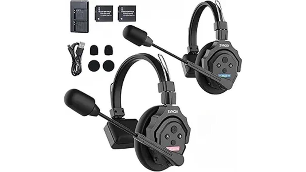 wireless intercom headset system