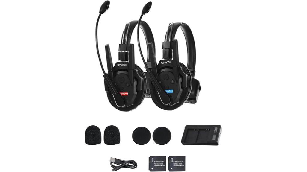wireless intercom headset system