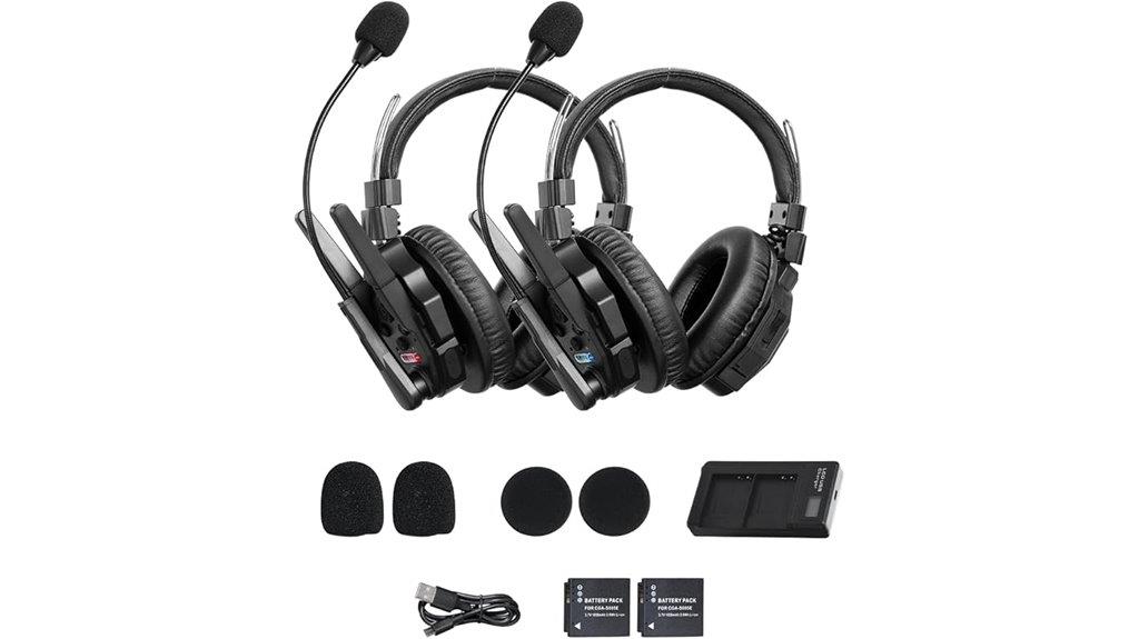 wireless intercom headset system