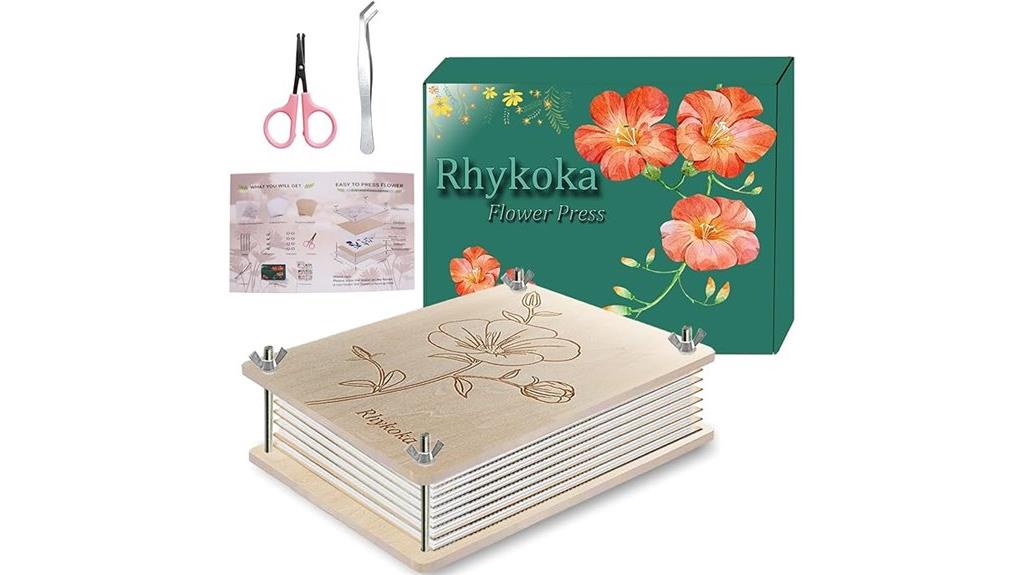 wooden flower press kit
