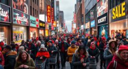 black friday shopping frenzy