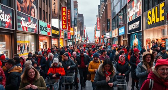 black friday shopping frenzy