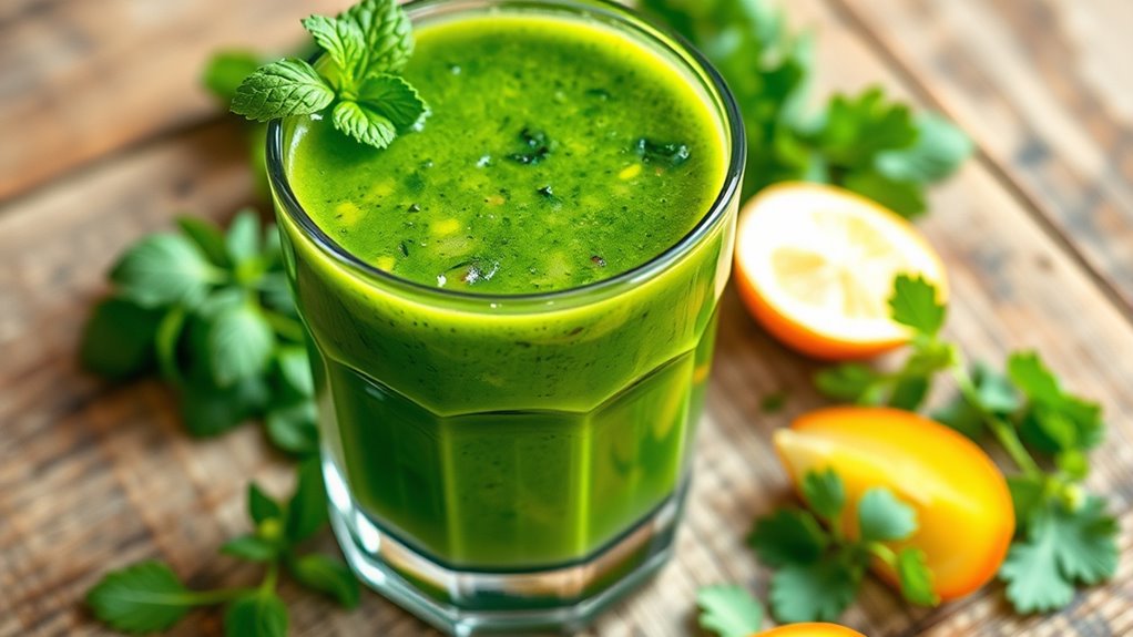blend herbs with fruits