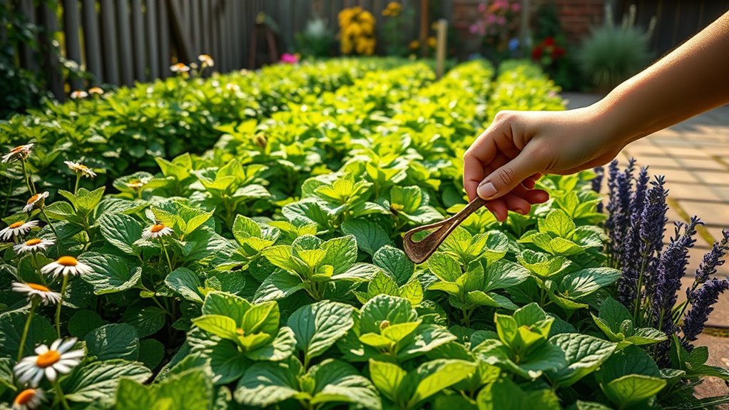 consistent care ensures healthy herbs