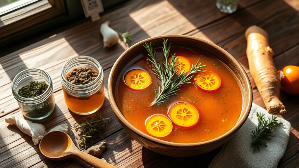 daily herbal broth routine