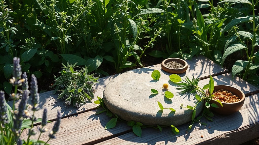 design a peaceful herbal sanctuary