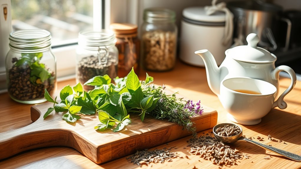 fresh herbs proper steeping