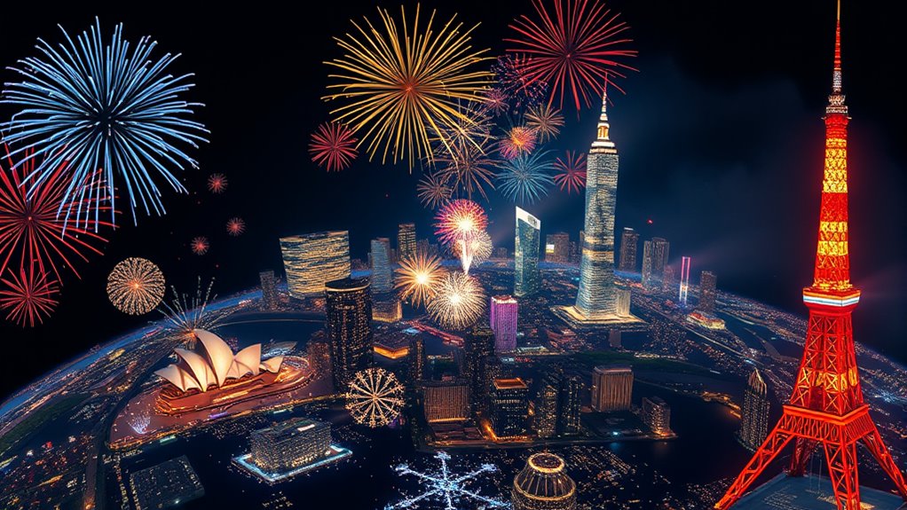 global new year celebrations