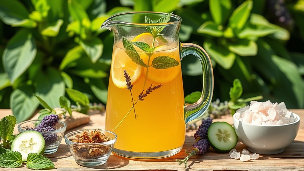 herbal hydration throughout day