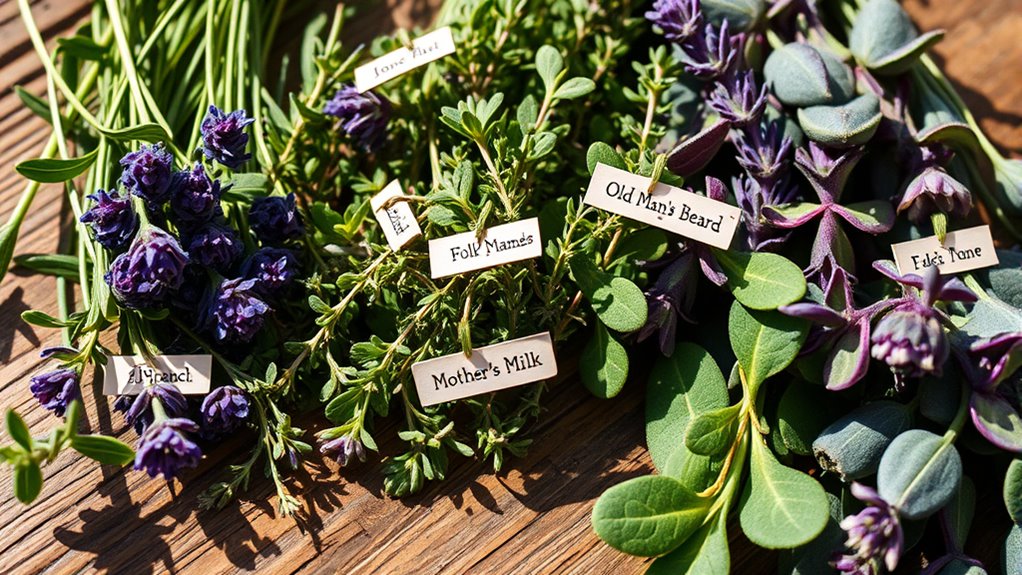 herbal names reflect uses