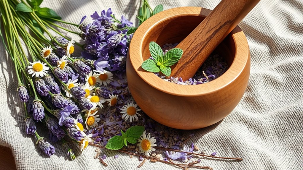 herbal remedies soothe muscles