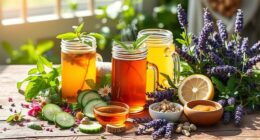 herbal snacks and drinks