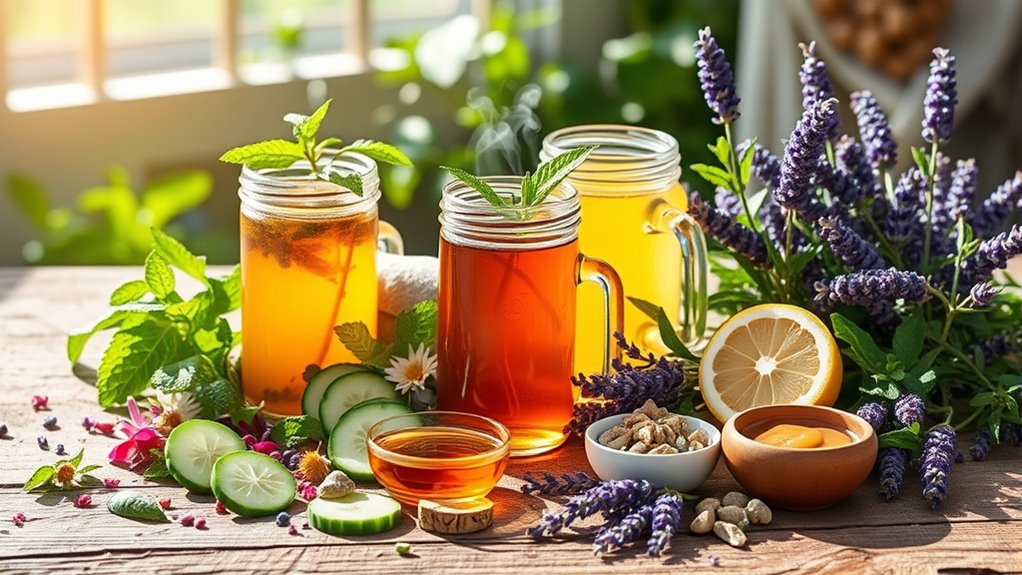 herbal snacks and drinks