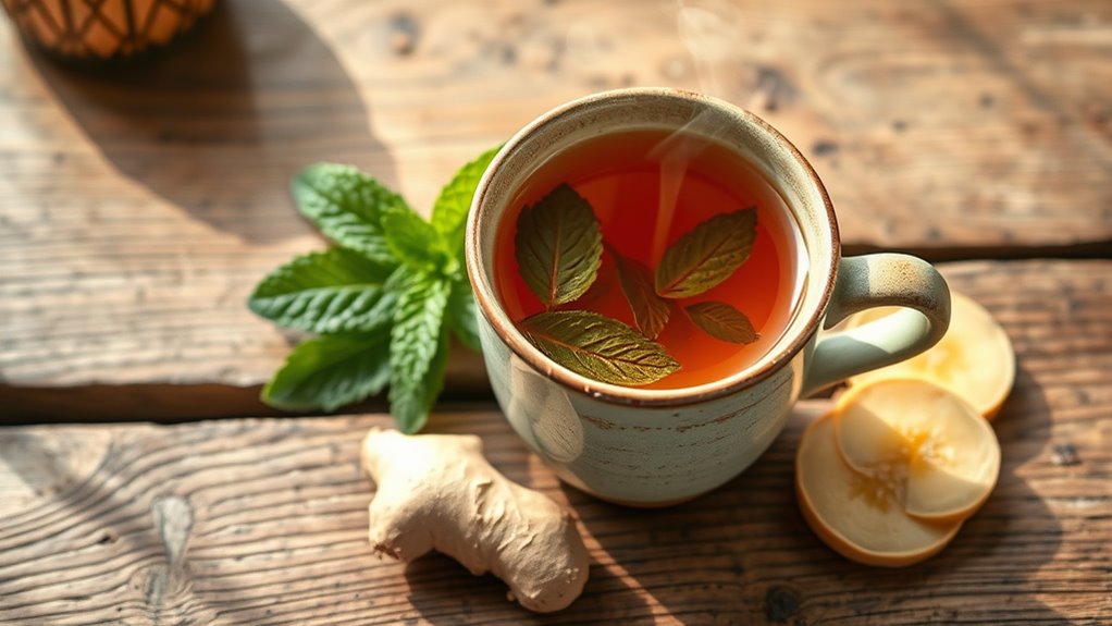 herbal teas soothe oral ailments