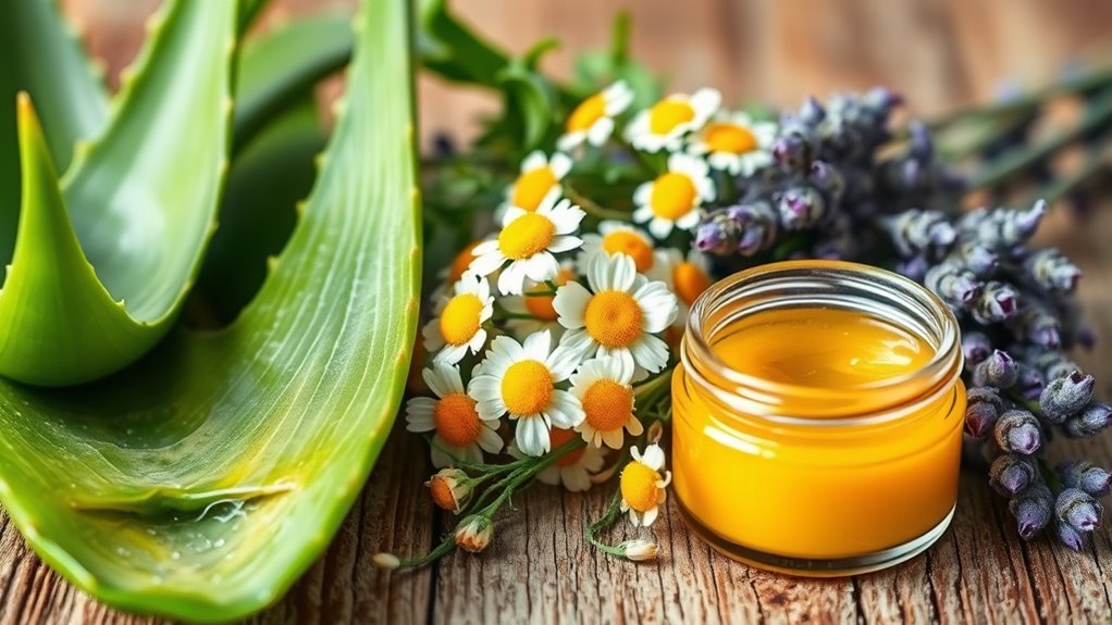 herbal treatments soothe skin