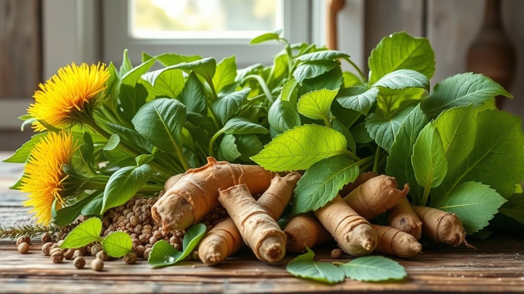 herbs supporting liver detox