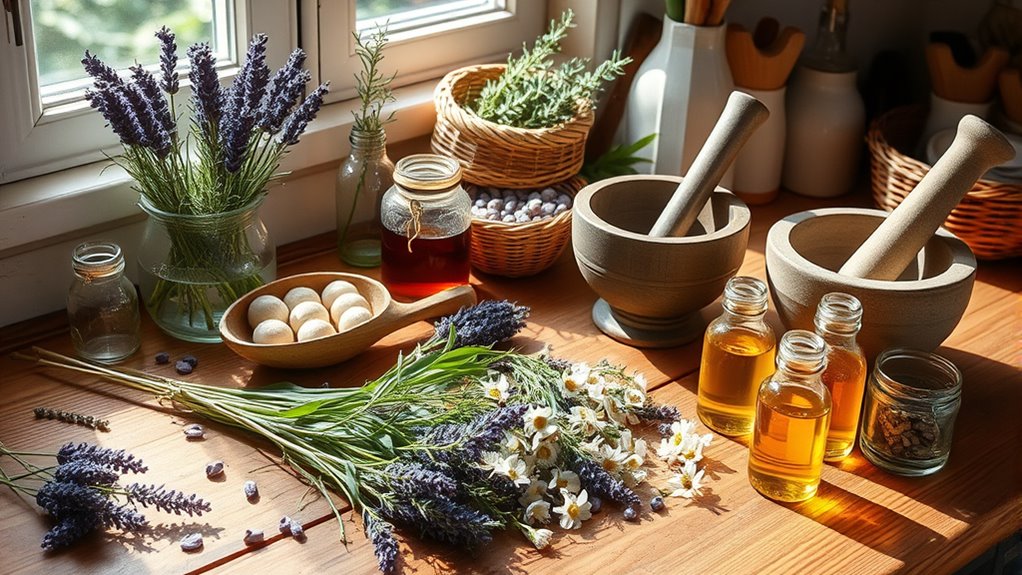home herbal remedy station