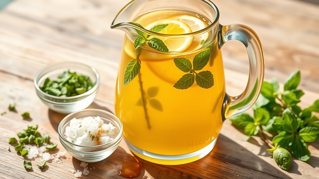 homemade herbal electrolyte drinks