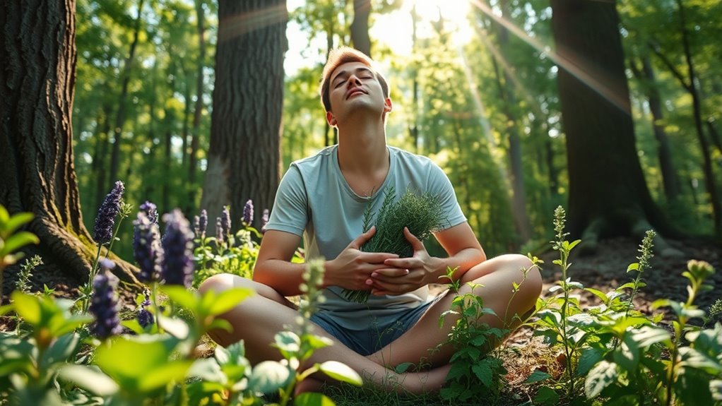 mindful herb gathering practice