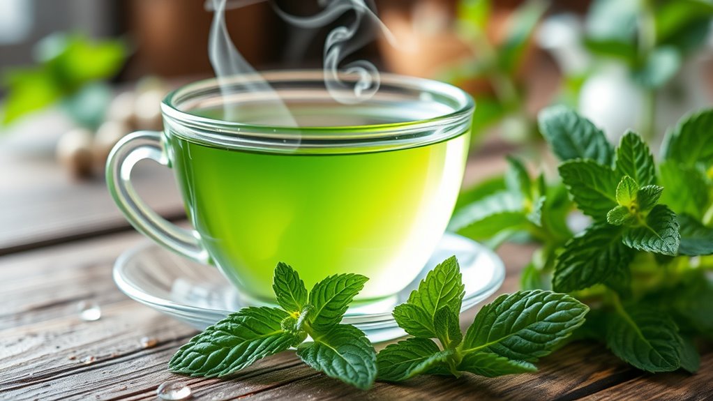 peppermint tea relieves migraines