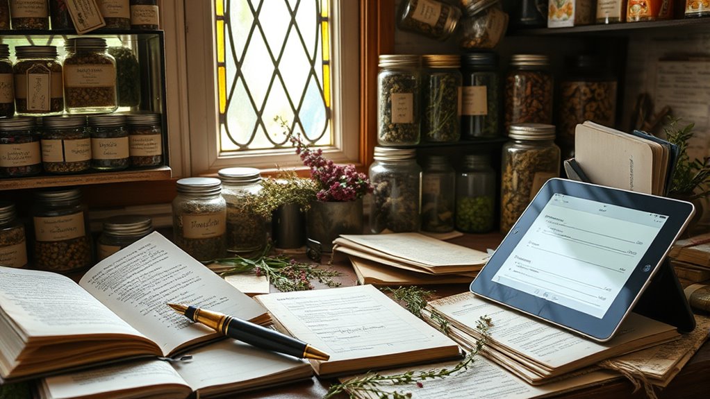 record herbal effects regularly