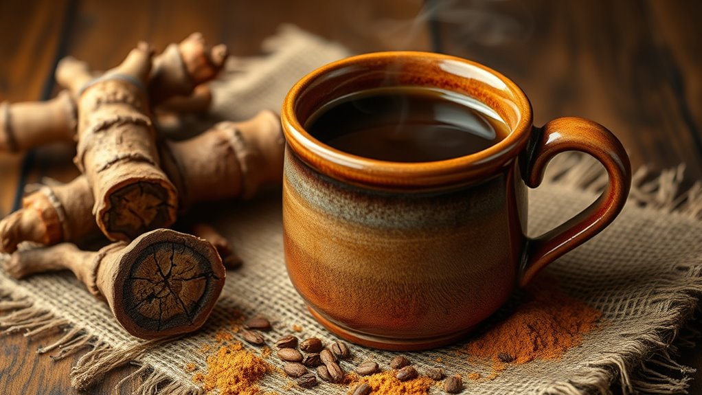 rich smoky caffeine free brew