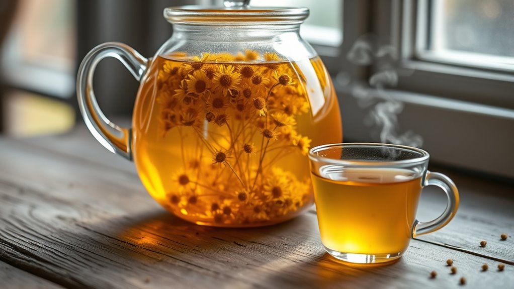 steep chamomile for relief