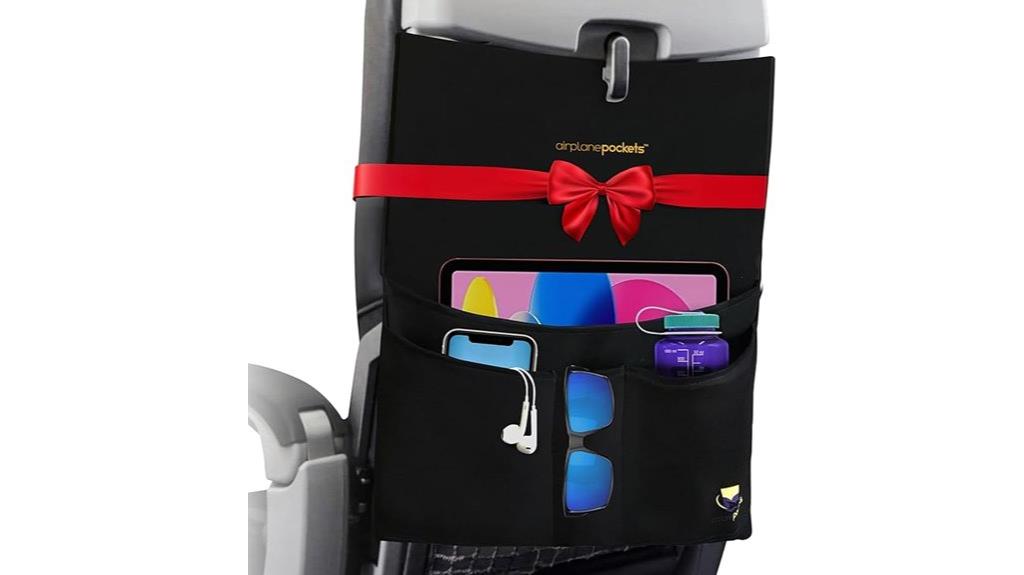 in flight seat storage organizer