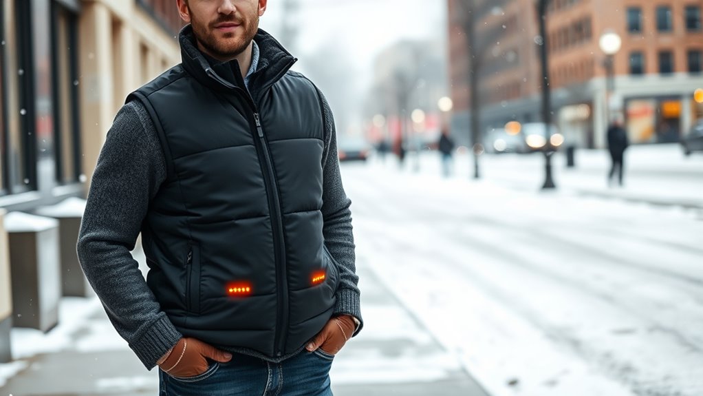 top men s winter heated vests