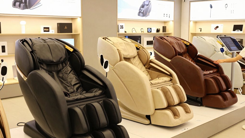 ergonomic customizable massage features