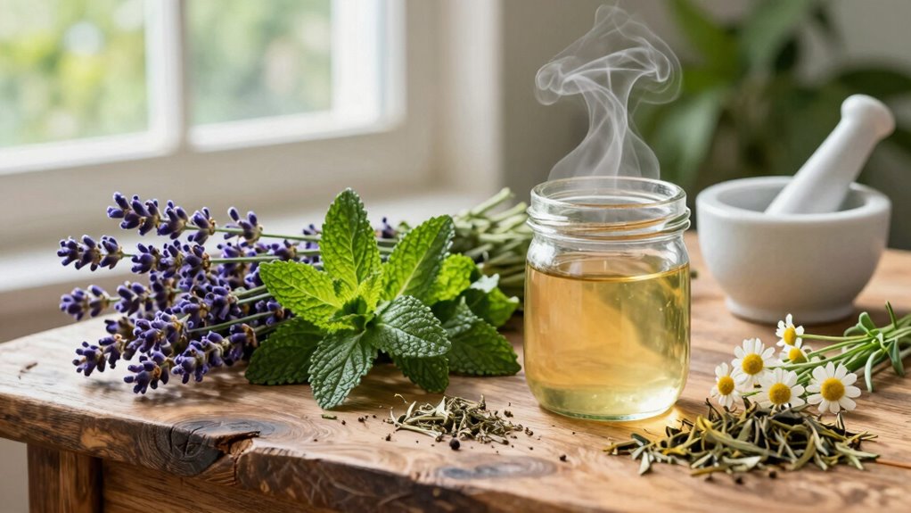 herbal teas and oils recovery