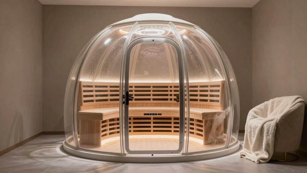 luxurious immersive sauna experience