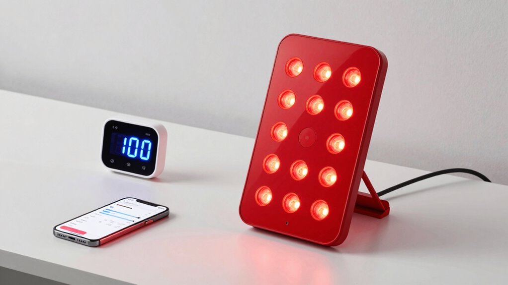 red light therapy controls