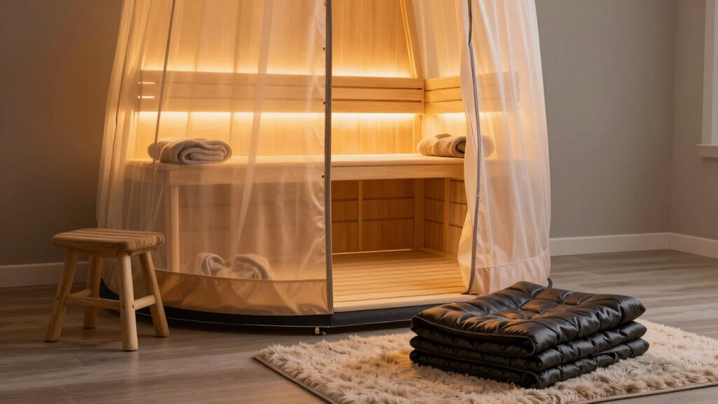 sauna tents vs blankets
