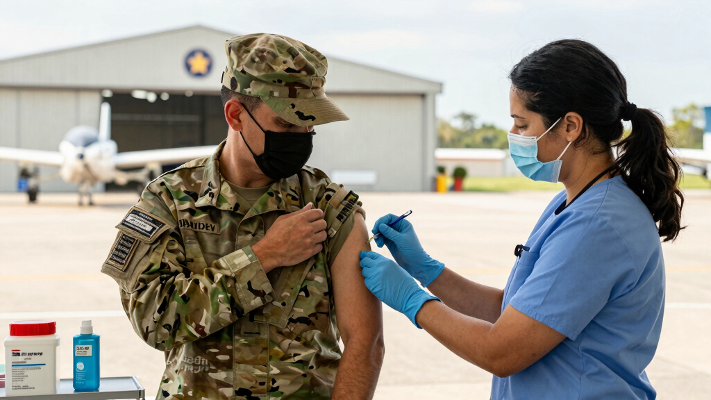 Military requiring flu vaccines for recruits as Air Force base deals with outbreak